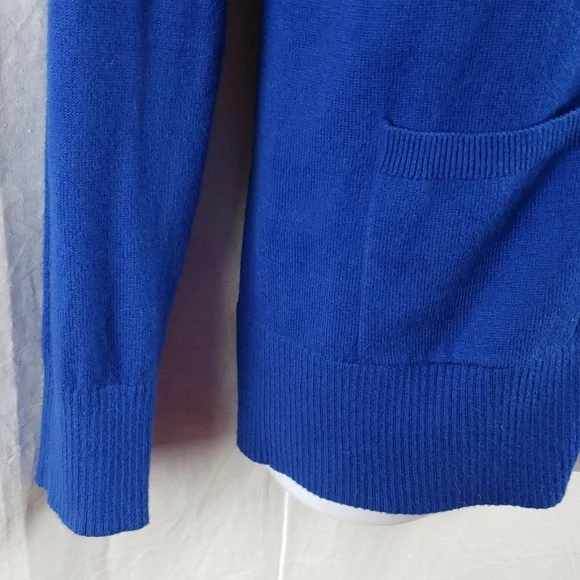 Abercrombie & Fitch Women's Medium Royal Blue Boyfriend Cardigan - Picture 6 of 10